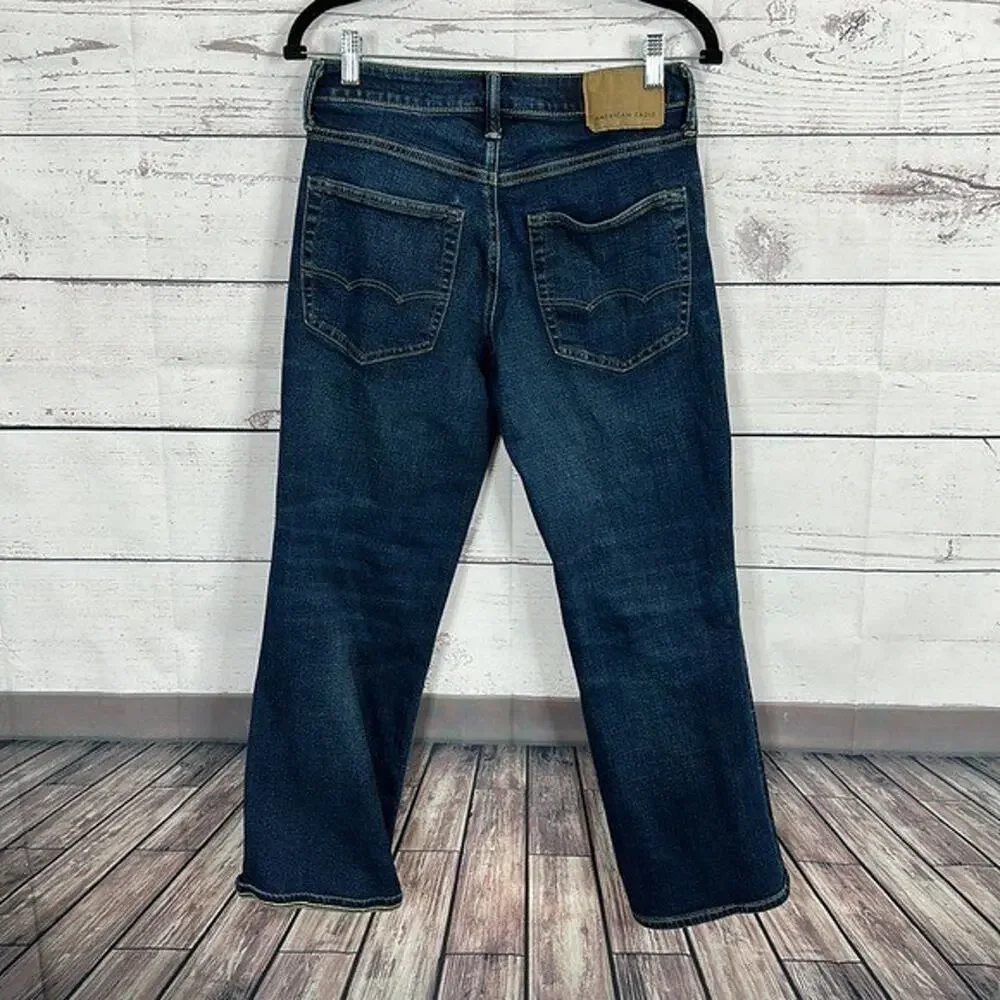 American Eagle‎ Jeans Mens 26X26.5 Blue Air Flex Stretch Classic Boot Comfort